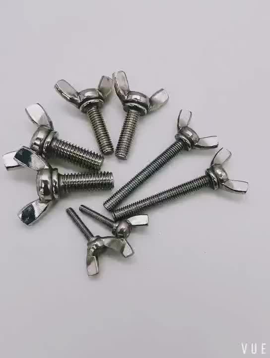 304 Stainless Steel Wing Nut Screw Din316 Butterfly Bolt And Nut Buy