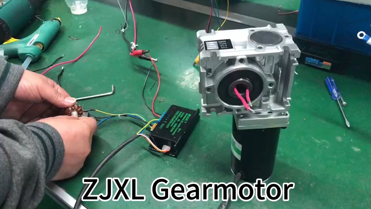 Worm Gearbox Reducer Nmrv30 Nmrv40 Nmrv50 1:5~1:100 With Brushed Dc