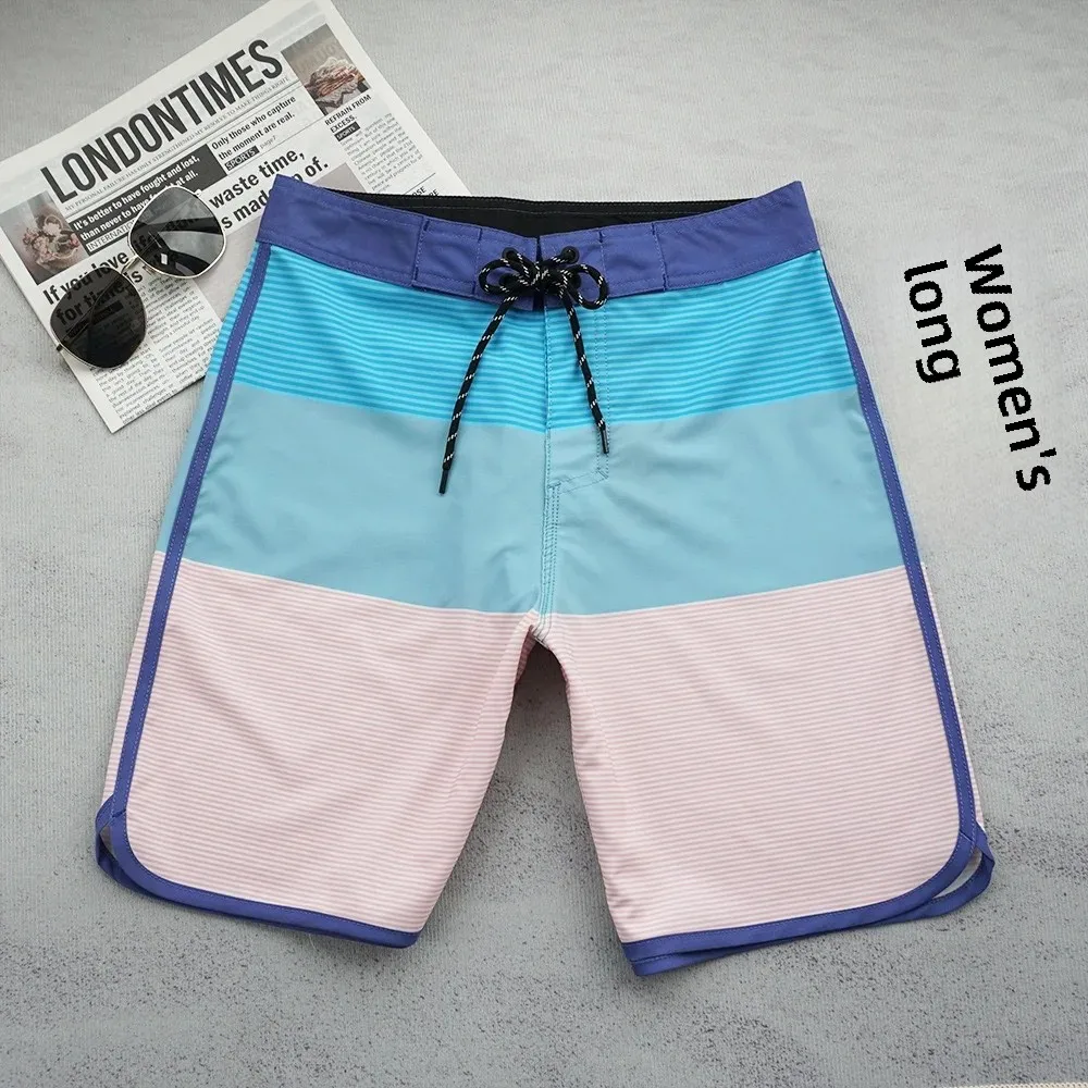 in stock [Light Plate with Logo] Water-repellent Men's Beach Pants 2025 Quick-drying Sports Surfing Bodybuilding Shorts