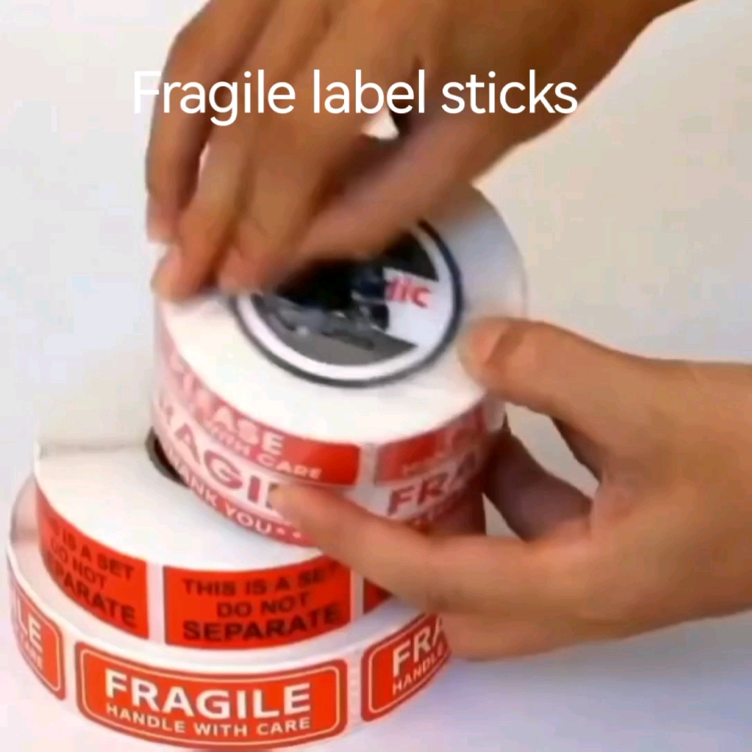 500 Fragile 'handle Care' Labels 3 X 2 Inch Pvc Stickers Permanent Adhesive Shipping Moving