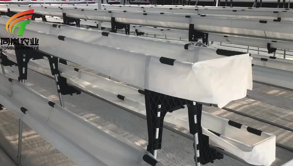 Commerical Pvc Gutter System Hydroponics Strawberry Gutter Greenhouse