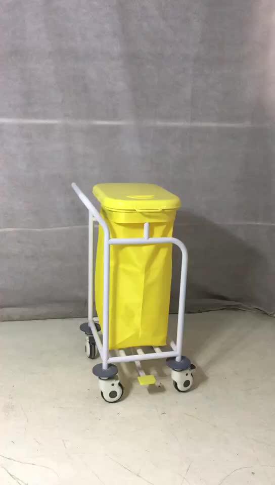 Btslt009 Cheap Hospital Mobile Waste Laundry Carts Medical Dirty Linen