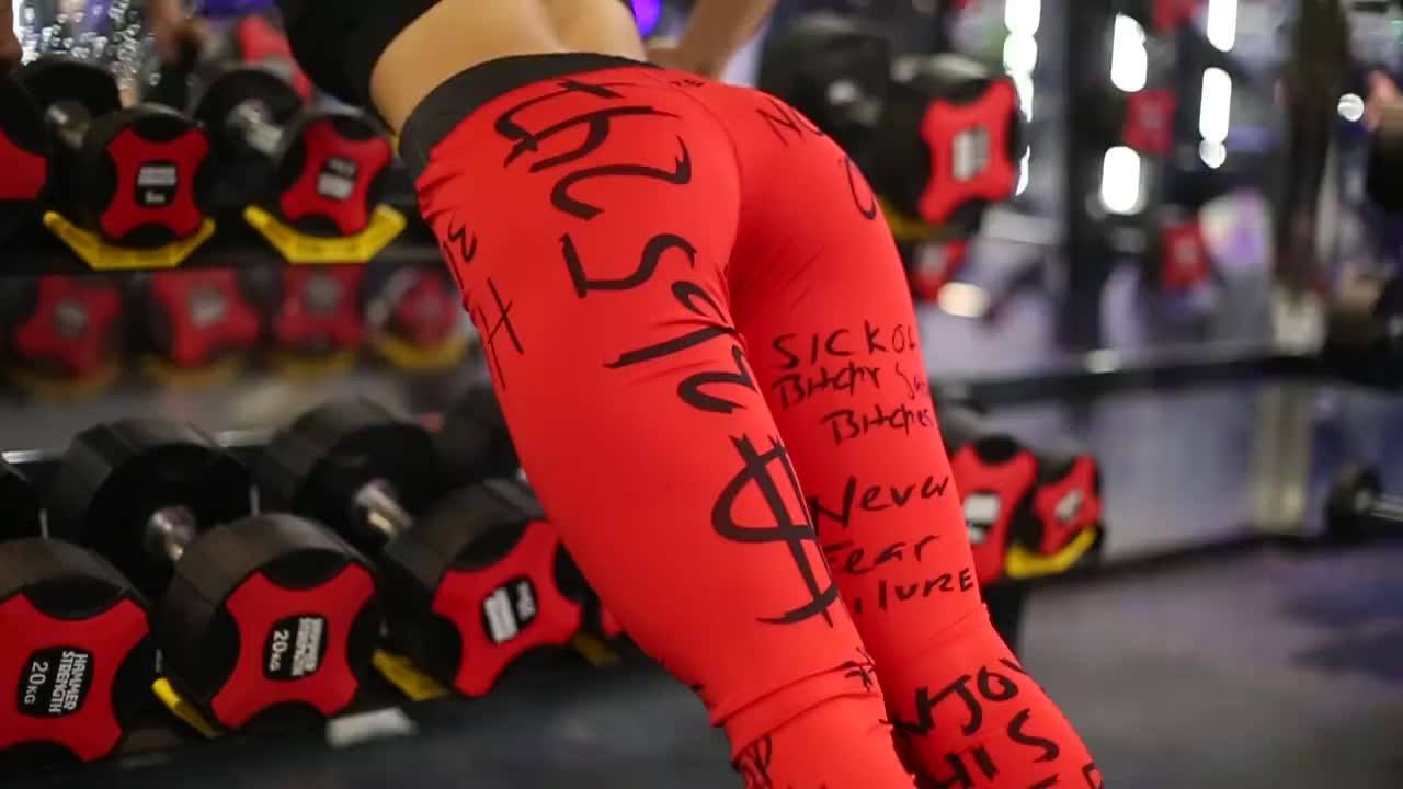 Custom Print Yoga Pants Women Fitness Wear Leggings 2020 Workout