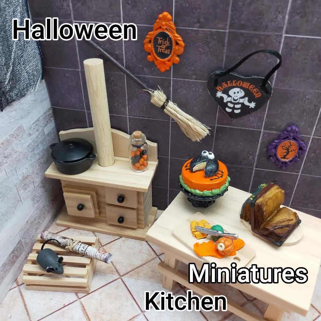 2023 Miniature Dollhouse 112 Halloween Decoration Accessory Part 6 Of