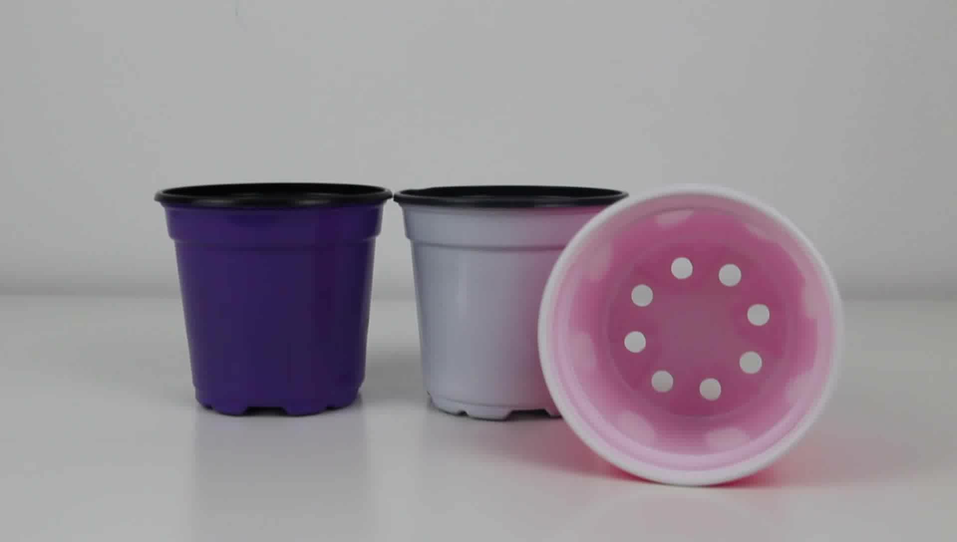 Wholesale Bulk Plastic Flower Pot Durable Outdoor Garden Plant Flower