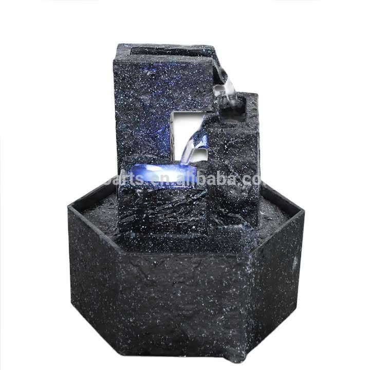 Mini Table Decorative Battery Operated Lighting Indoor Water Fountain