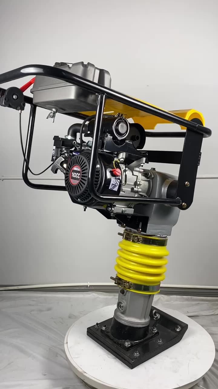High Performance Impact 110kg Petrol Engine Tamping Compactor Soil Rammed Earth Tamper Rammer