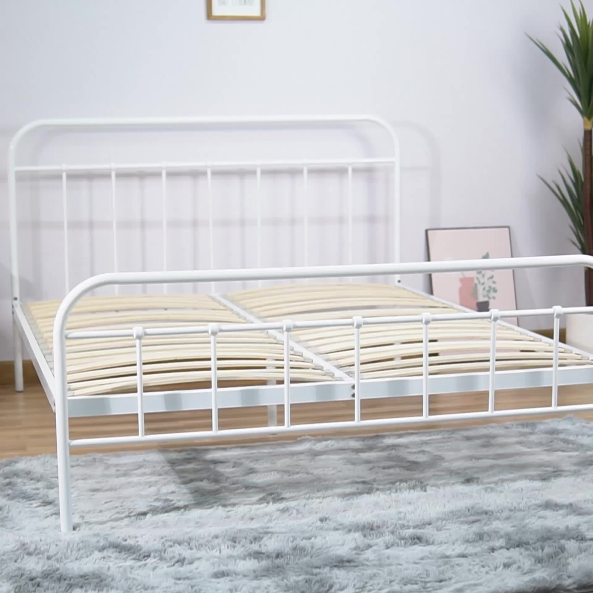 Hot Item Willow Bed 2023 Plywood Hardwood Minimalist Style Rubber Wood