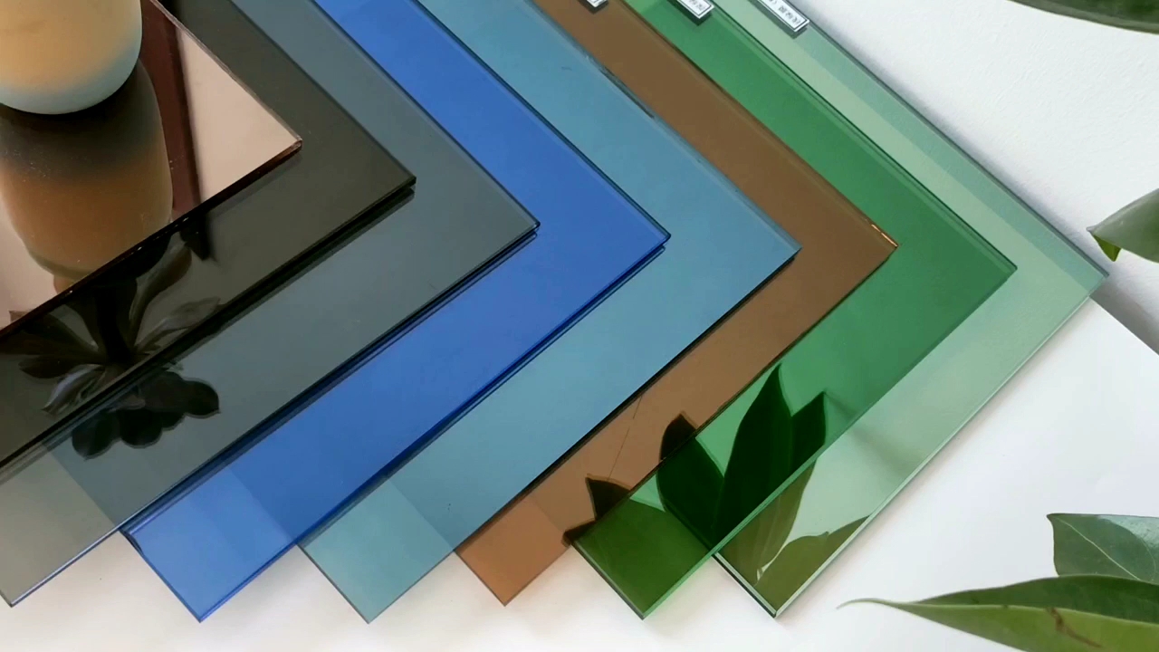 4mm 5mm 6mm 8mm 10mm Tinted Reflective Color Dark Blue Euro Grey Bronze Green Stained Float