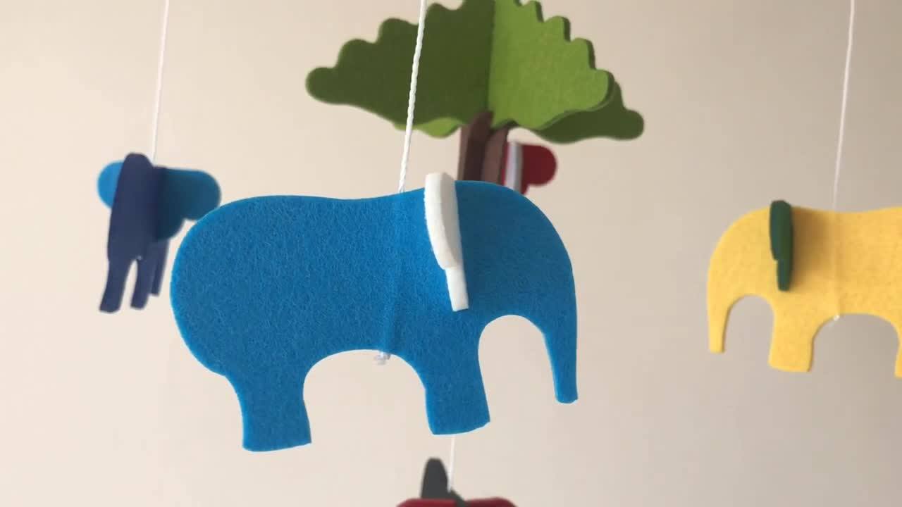 Amazon Best Selling 2019 Oem Colourful Forest Elephant Hangers Musical