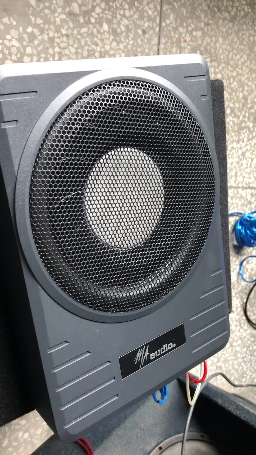 10inch Aluminum Powered Subwoofer Enclosure 12v Slim Active Under Seat