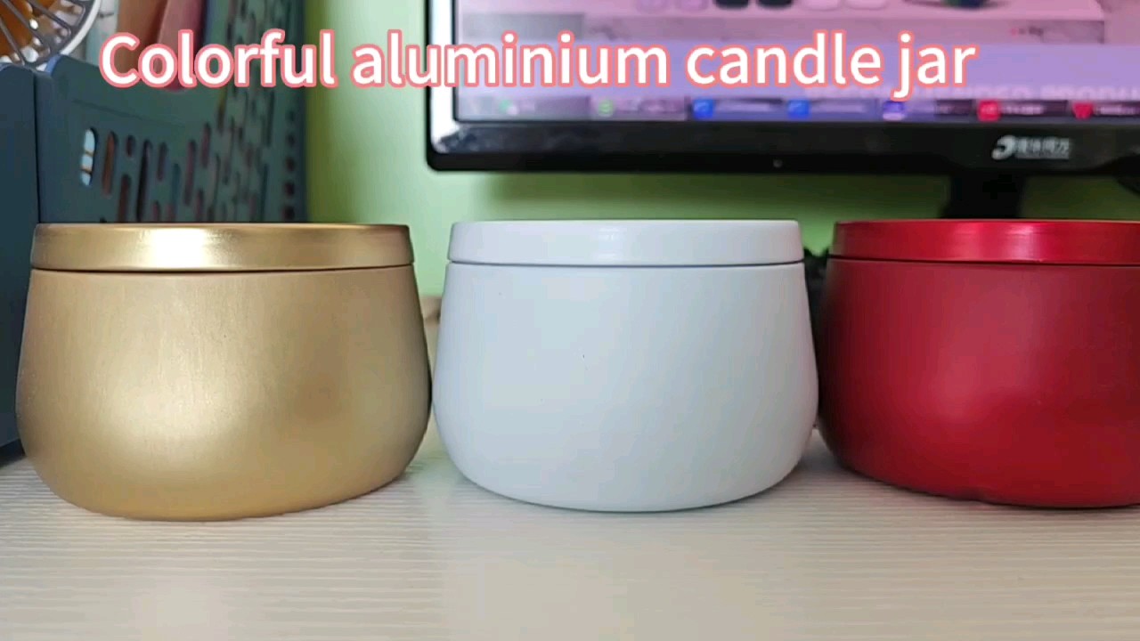 8 Oz Empty Candle Tins Containers With Lid Round Matte Black Metal