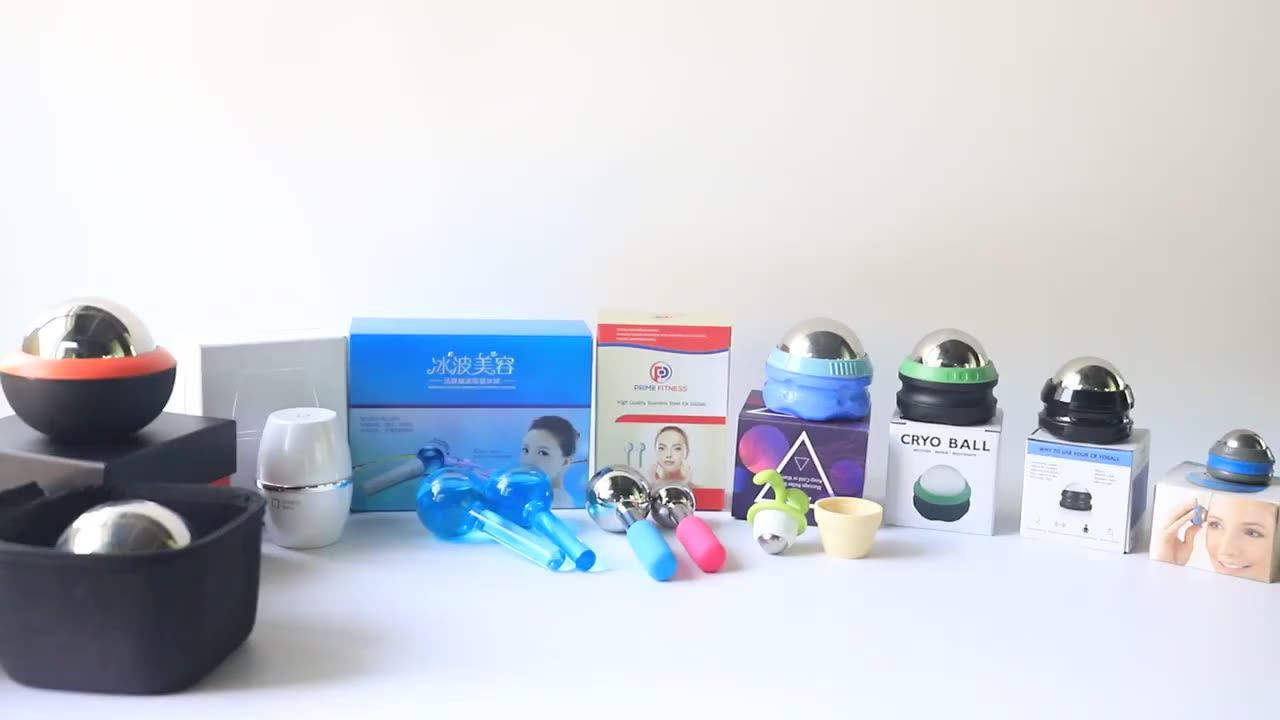 The Newest Body Therapy Cryo Ball Vibrating Facial Custom Color Cold