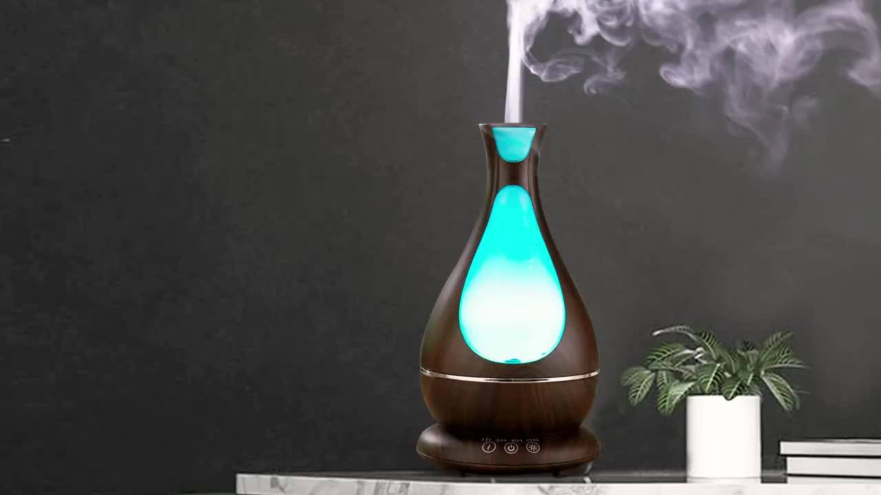 Ce Rohs Wood Grain Commercial Air Essential Oil Electronic Aromatherapy