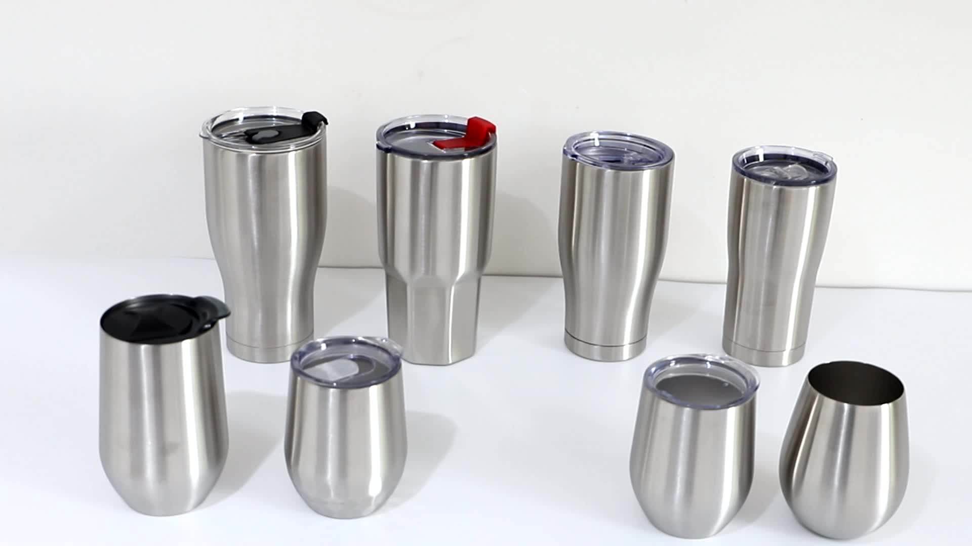 Insulated Wine Tumbler With Lid (teal),Stemless Stainless Steel