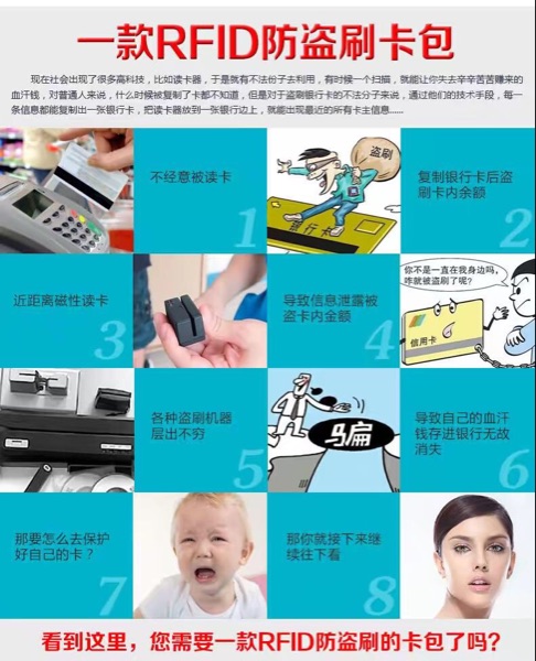 Gói thẻ ngân hàng _rfid bộ thẻ gói gói tài liệu nam và nữ gói chống thẻ ngân hàng chống quét - Hộp đựng thẻ túi đựng thẻ atm
