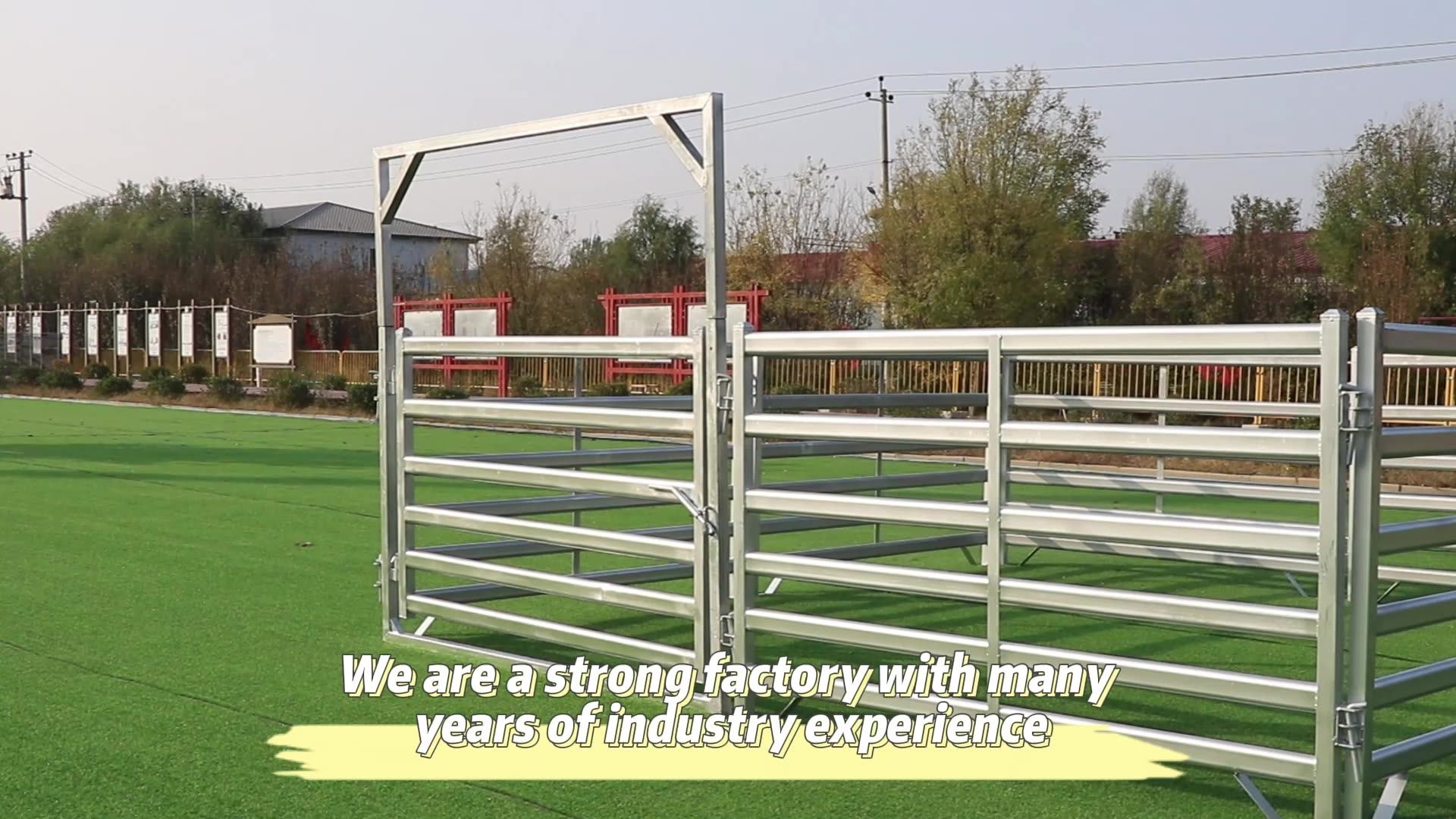 Farm Cattle Crush Fence Round Pen Equipment Cattle Handling Metal