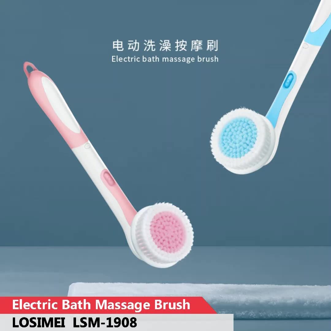 2021 New Arrivals Ipx7 Rechargeable Waterproof Electric Bath Brush Long