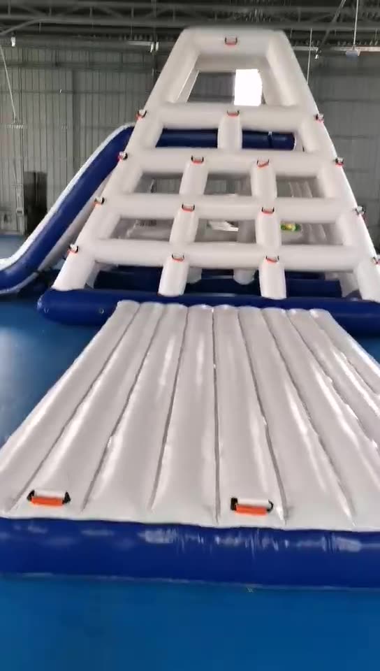 Inflatable Water Slide Pool Inflatable Pyramid Ladder Climbing Wall