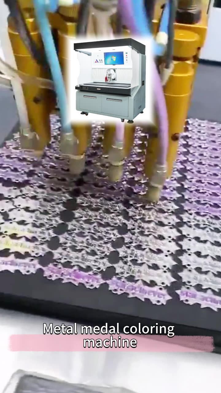 Paint Mixing Dispensing Equipment Automatic Medal Coloring Machine