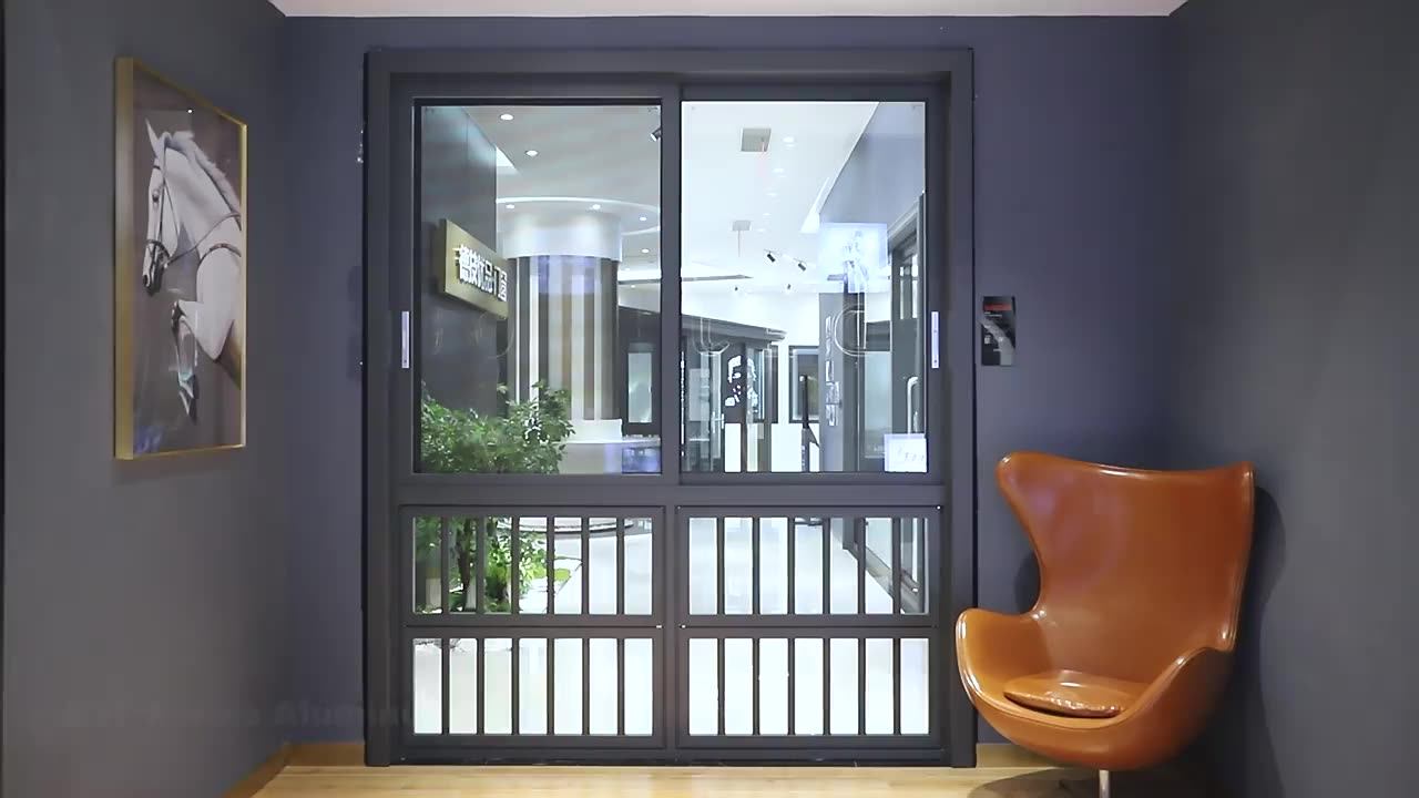 Waterproof Outdoor Antitheft Aluminum Sliding Window Aluminum Hurricane Impact Sliding Window