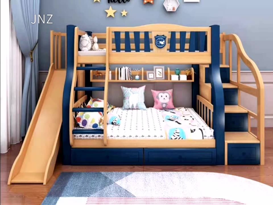 Twin Full Twin Double Over Double Bunk Beds For Kids Adult With Ladder