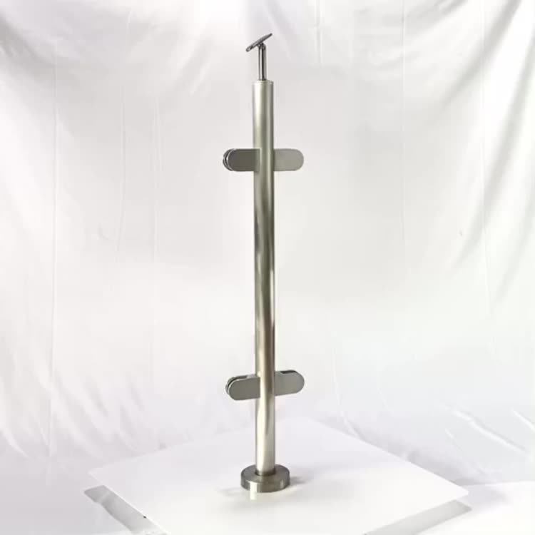 Deck Railing 316 Stainless Steel Glass Balustrade/ Topless Post Glass