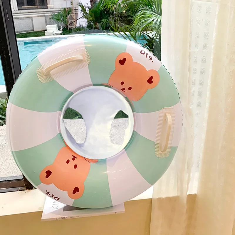 Cartoon inflatable swimming ring for baby