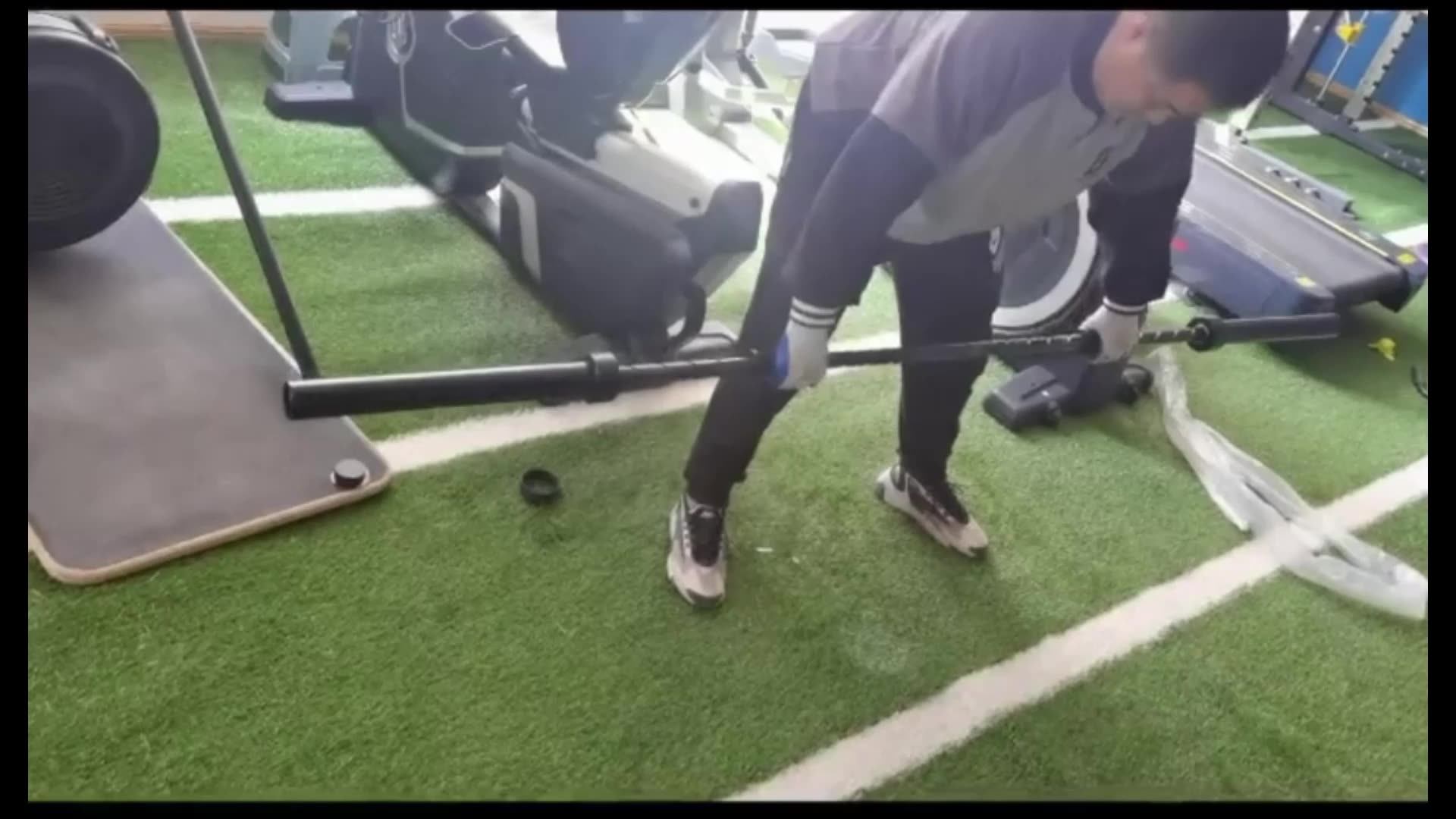 Sliding Barbell Bar Weight Bar Set Men Free Weight Plates Bar 20kg