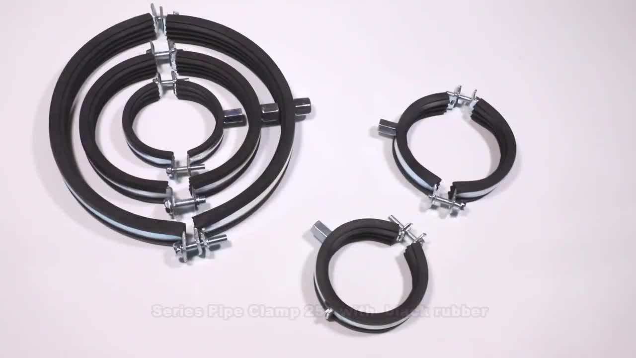 Wholesale 1 1/2" Electro Galvanised Quick Release Rubber Coated Pipe Clamp Ireland Buy Pipe