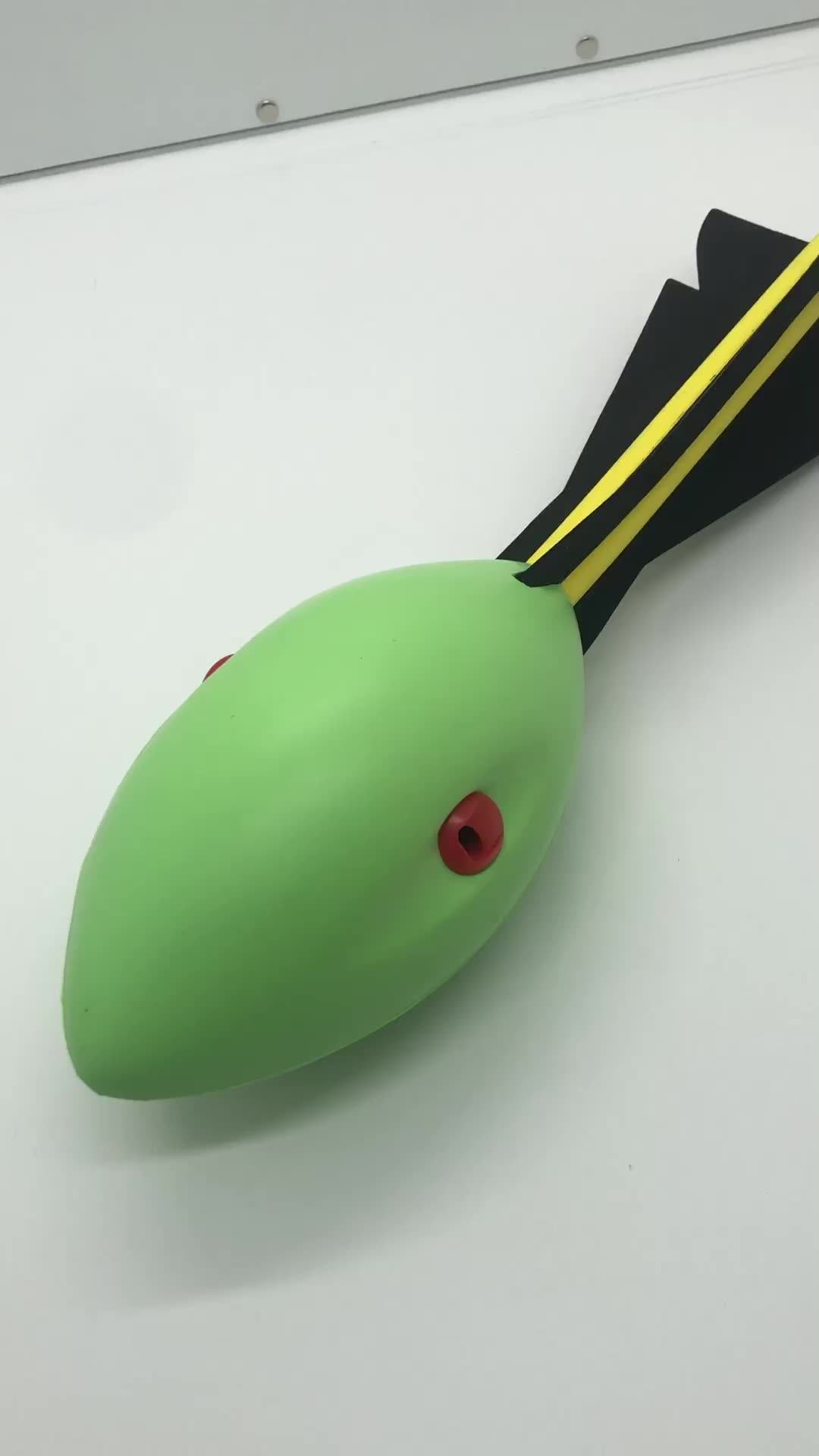 Customized Logo Whistling Throwing Rocket Flying Ball Beach Ball Sports ...