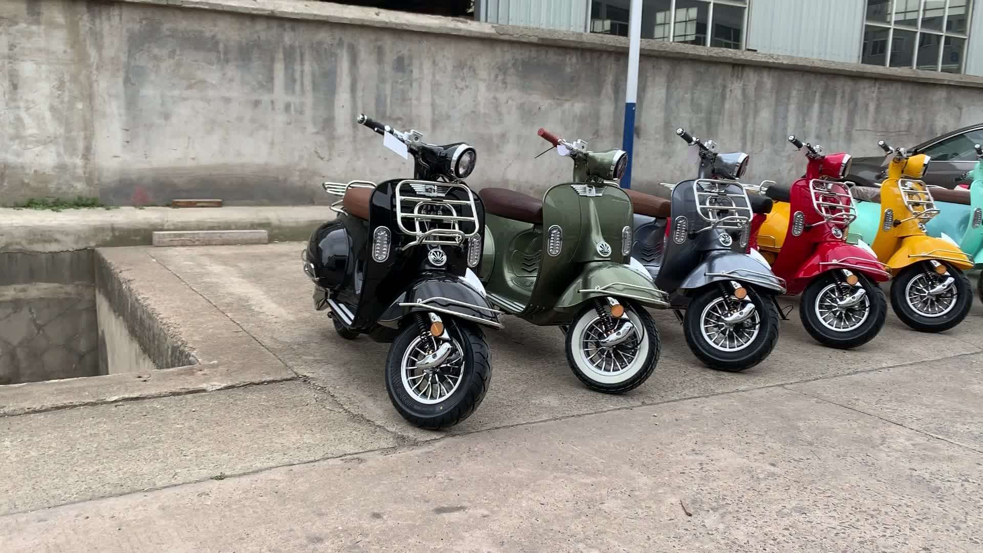 Amoto Eec Approved Retro Vespa 60v 2000w 3000w Powerful Electric Vespa