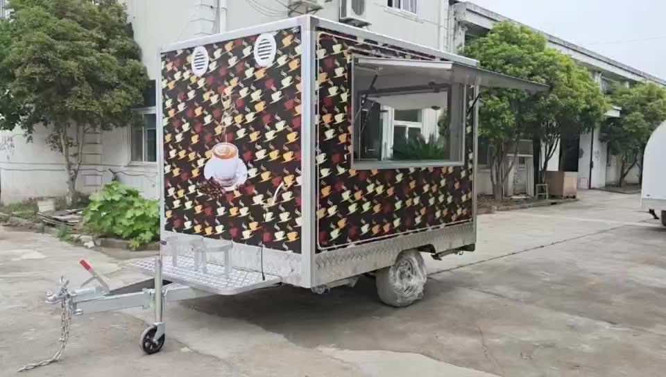 Food Trailer Food Van Takeaway Containers Mobil House Hot Sale Trailer