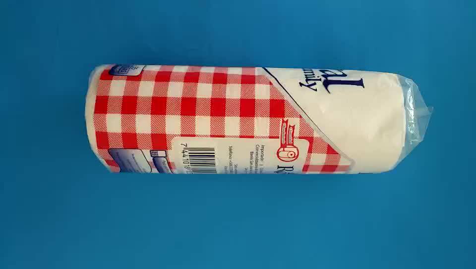 Kitchen Towel Tissue Paper Towels Roll Heavyweight Wood Pulp Embossed