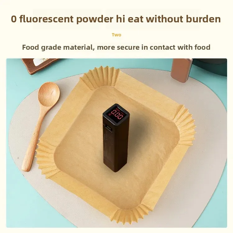 Коптильня Air Fried Pot Special Paper Oil-absorbing paper oil -proof paper baking paper tray dragging paper бытовая пищевой силиконовый бумажный сосуд