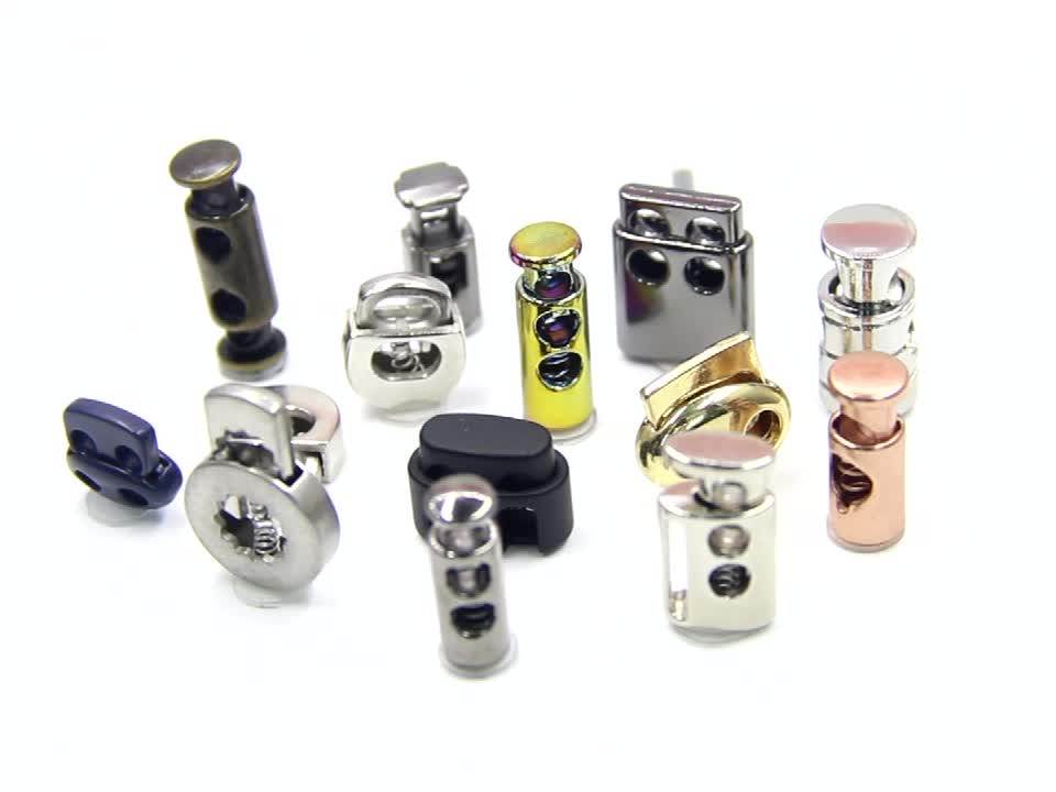 Custom Zinc Alloy Colorful Engraved Bell Stopper Metal Drawstring Rope ...