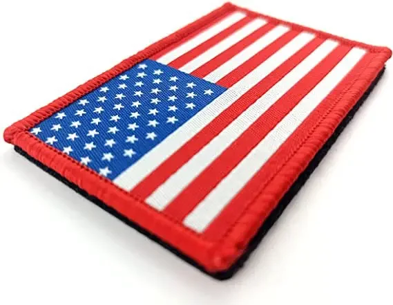 Бейдж с крючками-липучками, нарукавник, (Physicals), США, с вышивкой