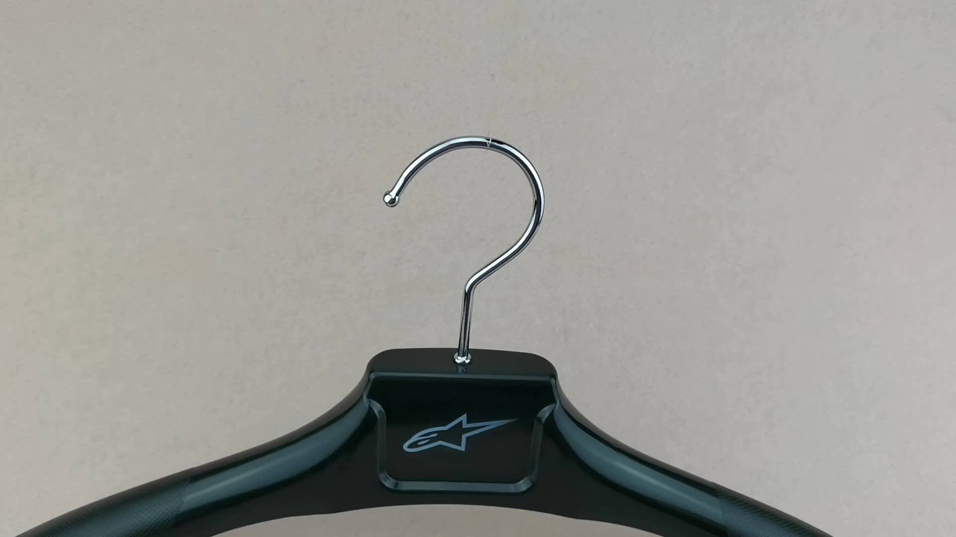 Big Size Black Men Plastic Suit Hangers With Wide Shoulder Buy Black