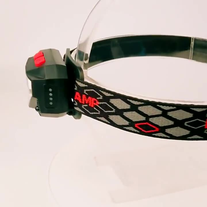 Fronzino VASTFIRE LED COB 350 Lumen - Ricaricabile USB, 3 Luci (Bianca/Gialla/Rossa) E Striscia Riflettente