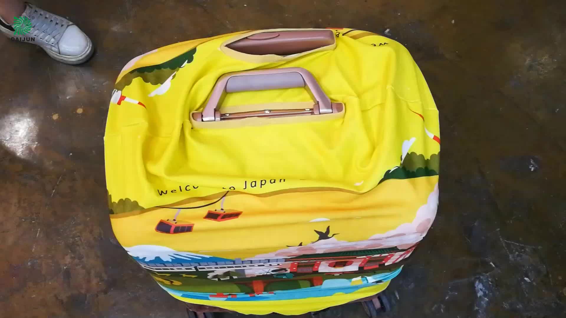 Custom Design Graphic Elastic Spandex Suitcase Cover Luggage Case Cover