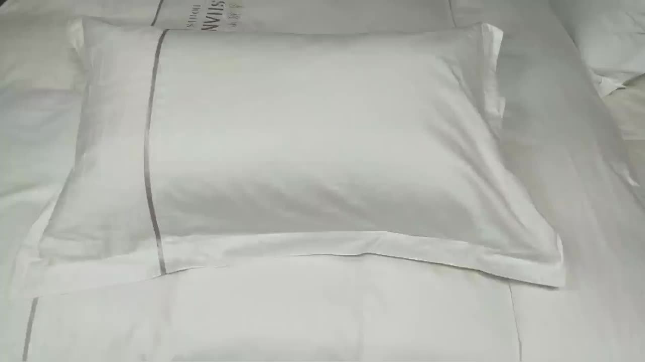 60*40s 300tc Cheap Hotel Cotton Custom Satin Pillowcase White Pillow Case For Hotels Buy