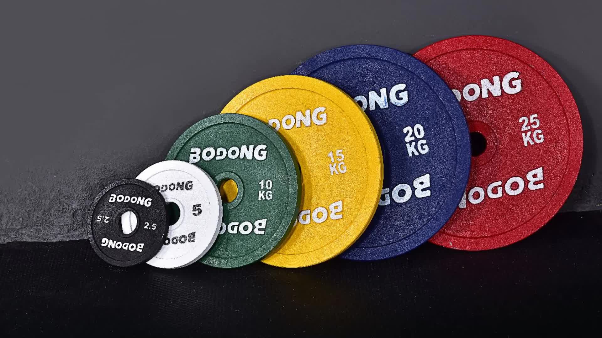 Competition Barbell Plates Cast Iron Calibrated Weight Plate For