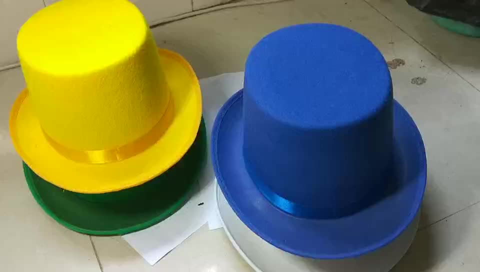 Wholesale Wool White Top Hat For Party Or Festival Cheap Or Kids Or