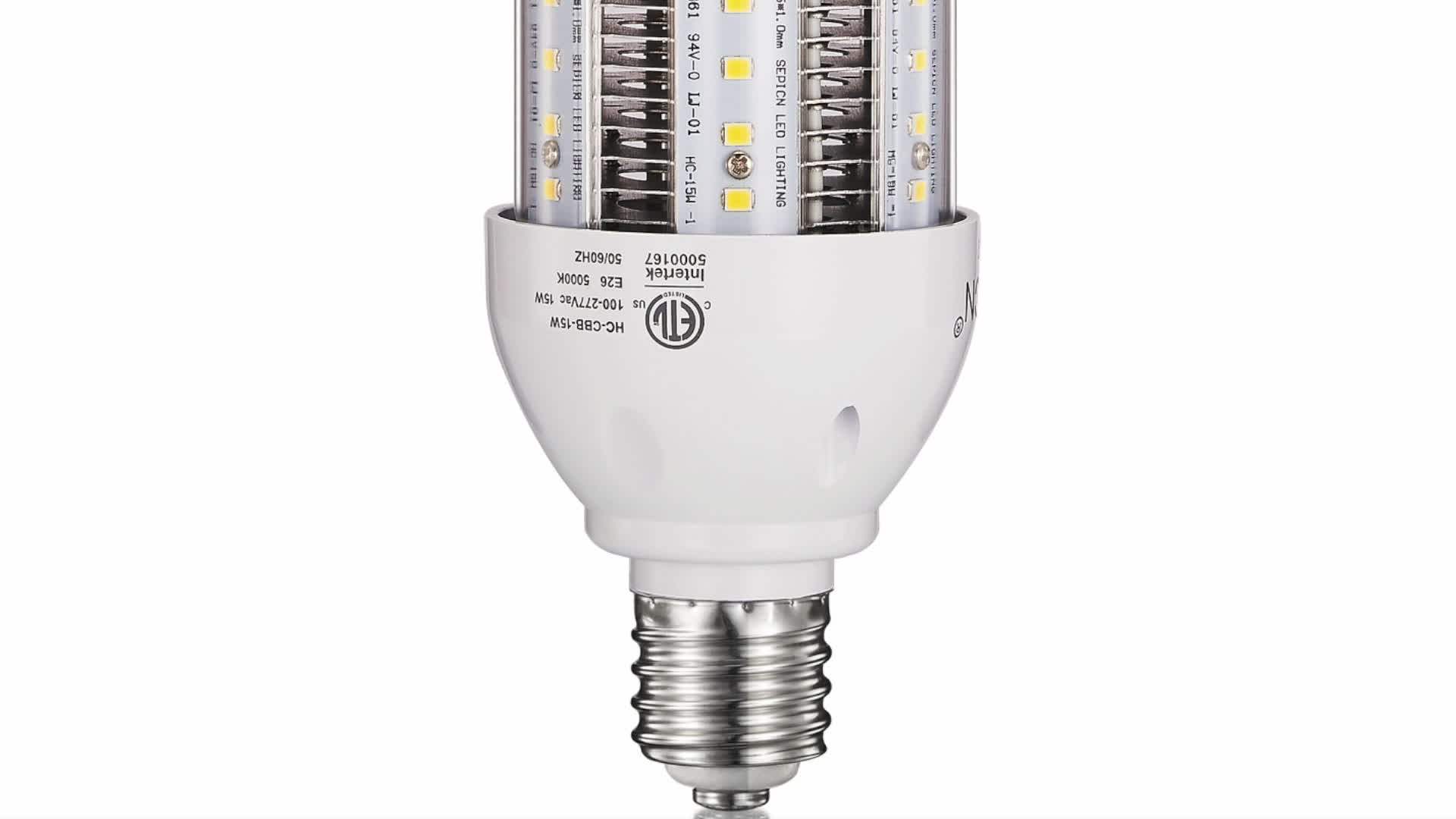 Etl 15w Led Corn Light Bulb,5000k 15w Led Bulb Led Corn Lamp Buy E16