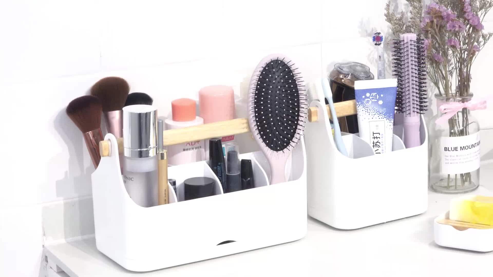 Wireking Rectangular Toothpaste Box Storage Desktop Storage Bin