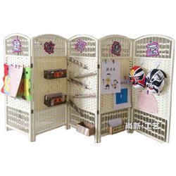 Cute pet area corner isolation fence partition fence children's bedroom folding screen paper rattan kindergarten small screen