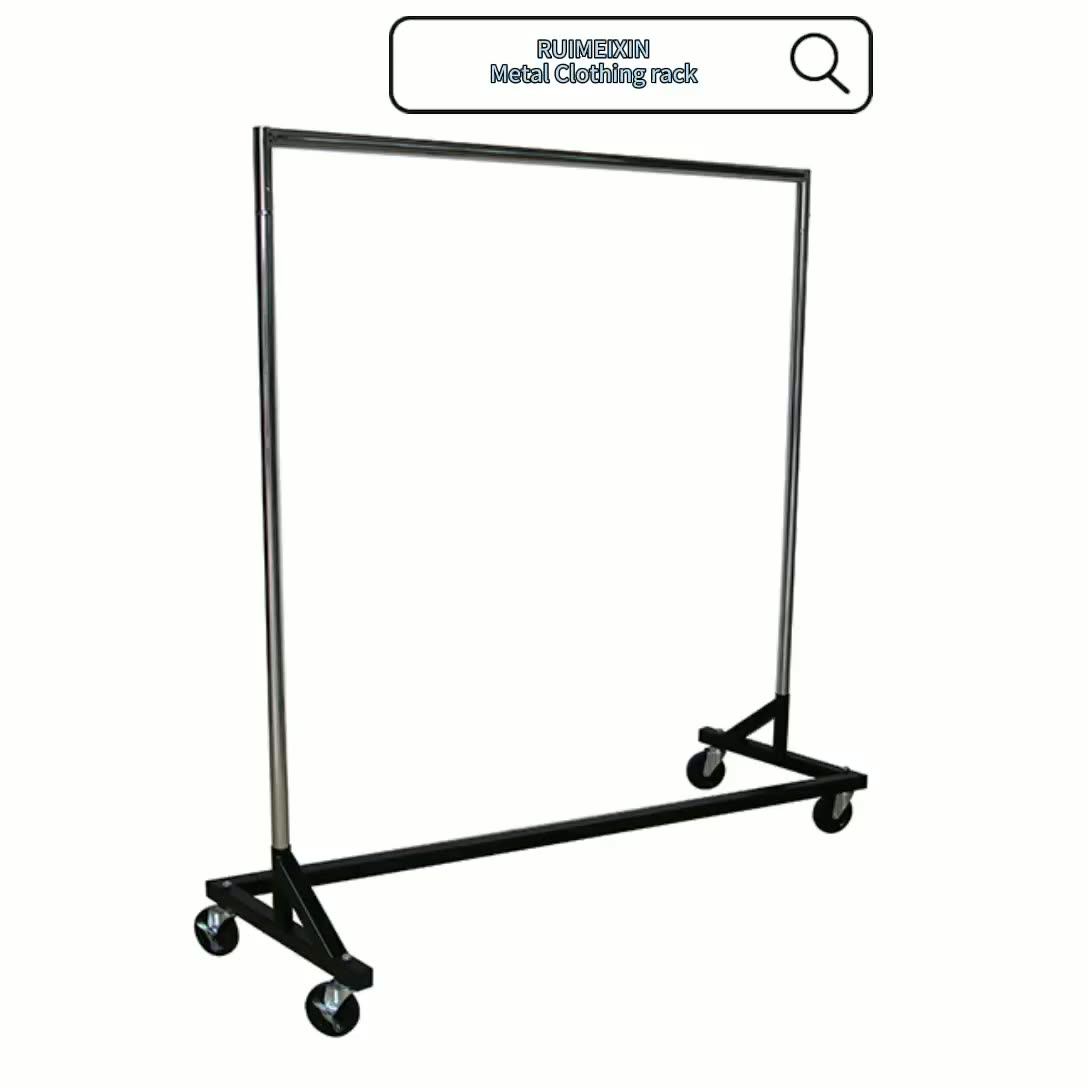 Ruimeixin Hot Selling Heavy Duty Single Rail Clothing Racks Z Clothing