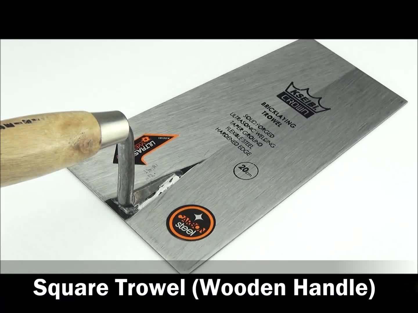 Kseibi 6" 7" 8" Carbon Steel Bricklaying Trowel Putty Soft Hand Tools