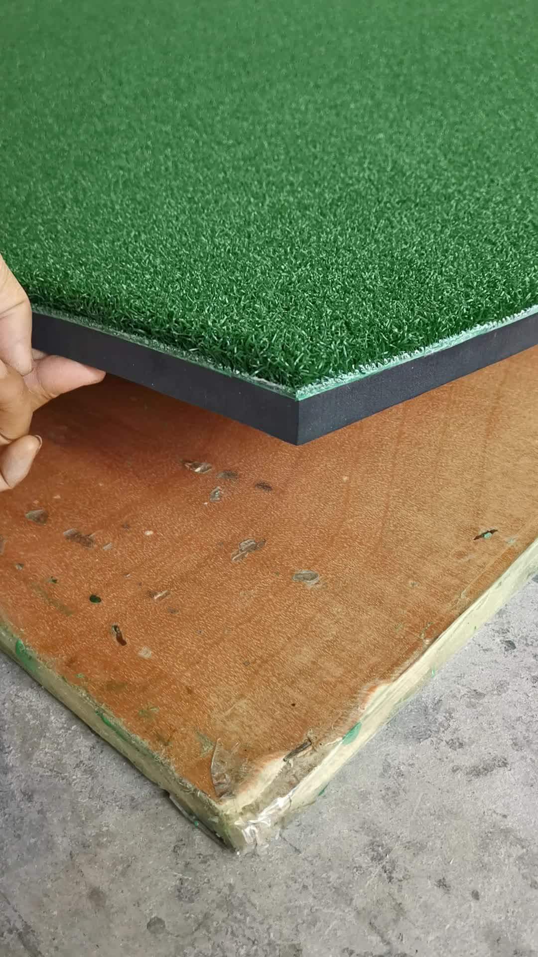 Golf Hitting Mat 1.5mx1.5m 5ft Length Indoor Outdoor Training Chipping Mat With Rubber Tee Hole