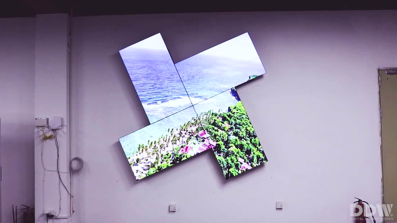 Professional Customization 46 49 55 Inch Fhd Artistic Mosaic Video Wall